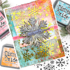 Simon Says Stamp Falling Snowflakes Acetate Foil Transfer Sheets 1006ssa Festive Fun Christmas Card