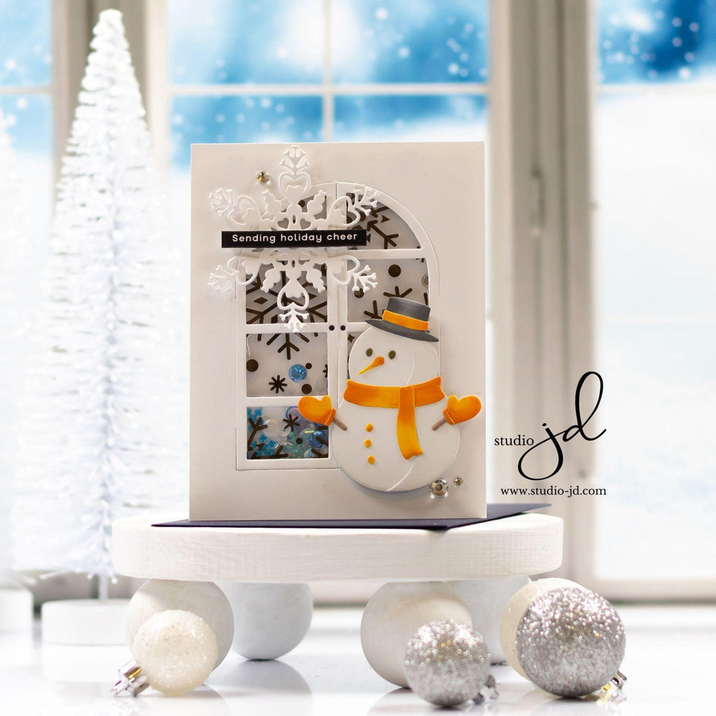 Simon Says Stamp Falling Snowflakes Acetate Foil Transfer Sheets 1006ssa Festive Fun Christmas Card | color-code:ALT01