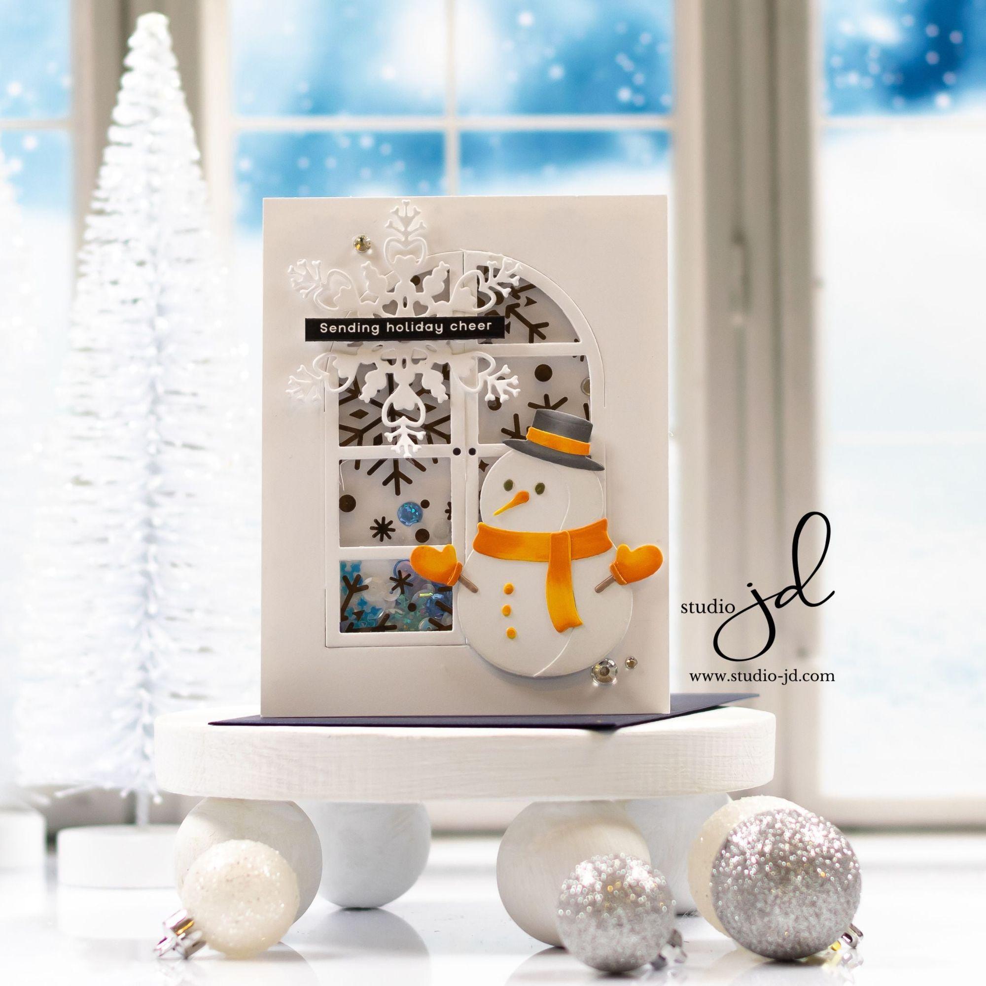 Simon Says Stamp Falling Snowflakes Acetate Foil Transfer Sheets 1006ssa Festive Fun Christmas Card | color-code:ALT01