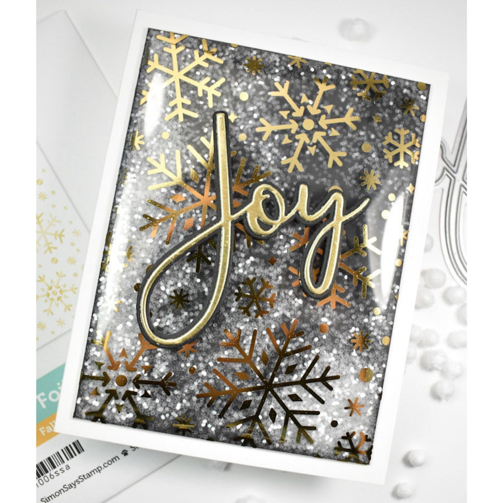 Simon Says Stamp Falling Snowflakes Acetate Foil Transfer Sheets 1006ssa Festive Fun Christmas Card | color-code:ALT02