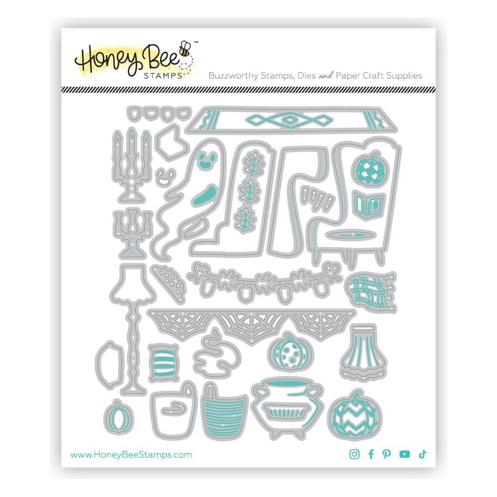 Honey Bee Lovely Layers Fireplace And Falloween Add On Dies Bundle