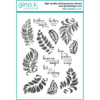 Gina K Designs FANCY FEATHERS Clear Stamps gkd141
