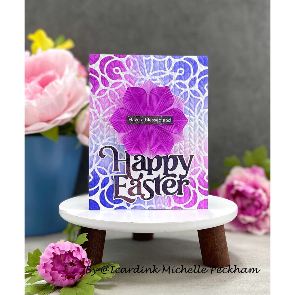 Simon Says Stamp Foil Transfer Cards Fancy Happy Easter 1002sfc Splendor Easter Card
