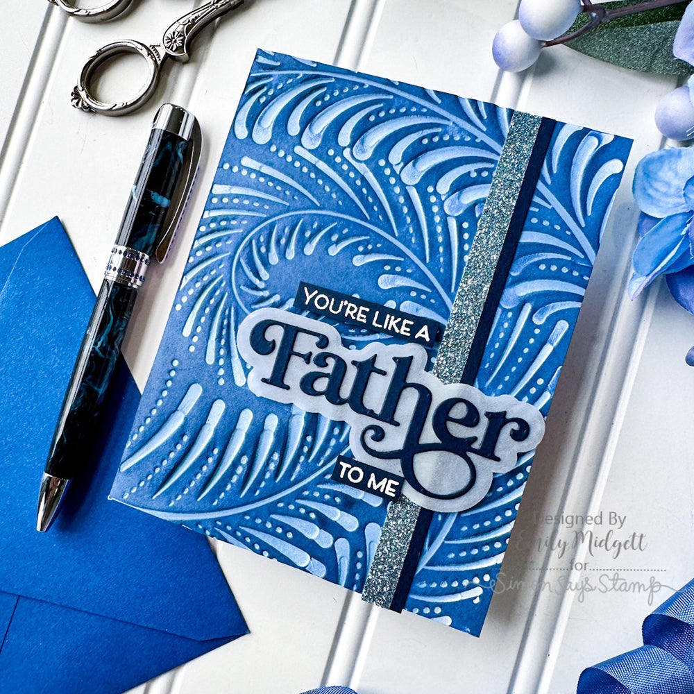 Simon Says Stamp Fancy Father Wafer Dies 1083sdc Celebrate Father's Day Card | color-code:ALT01