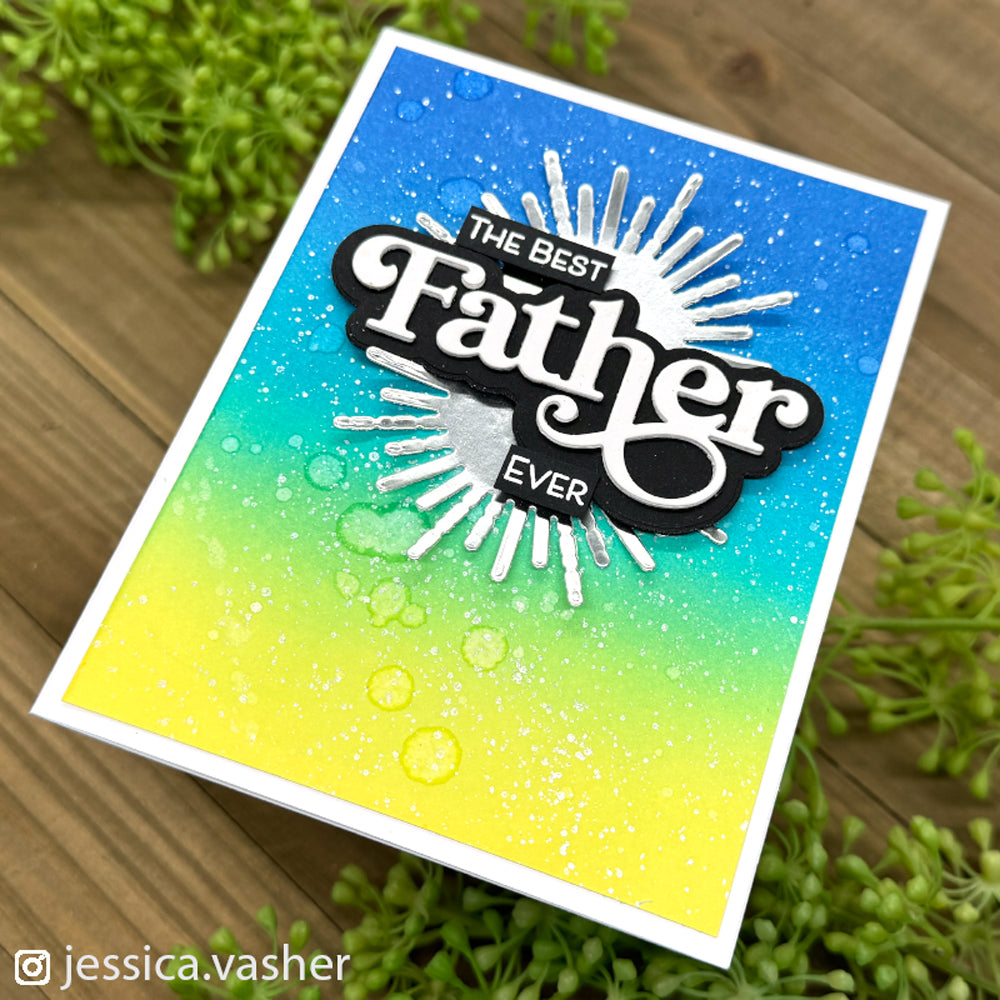 Simon Says Stamp Fancy Father Wafer Dies 1083sdc Celebrate Father's Day Card