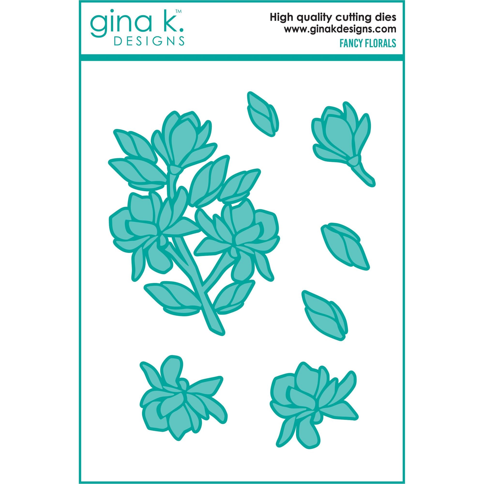 Gina K Designs Fancy Florals Dies die0354