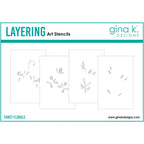 Gina K Designs Fancy Florals Layering Stencils gkdst61