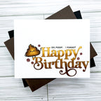 Simon Says Stamp Fancy Large Happy Birthday Wafer Dies 1053sd Be Bold Birthday Card