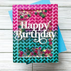 Simon Says Stamp Fancy Large Happy Birthday Wafer Dies 1053sd Be Bold Birthday Card