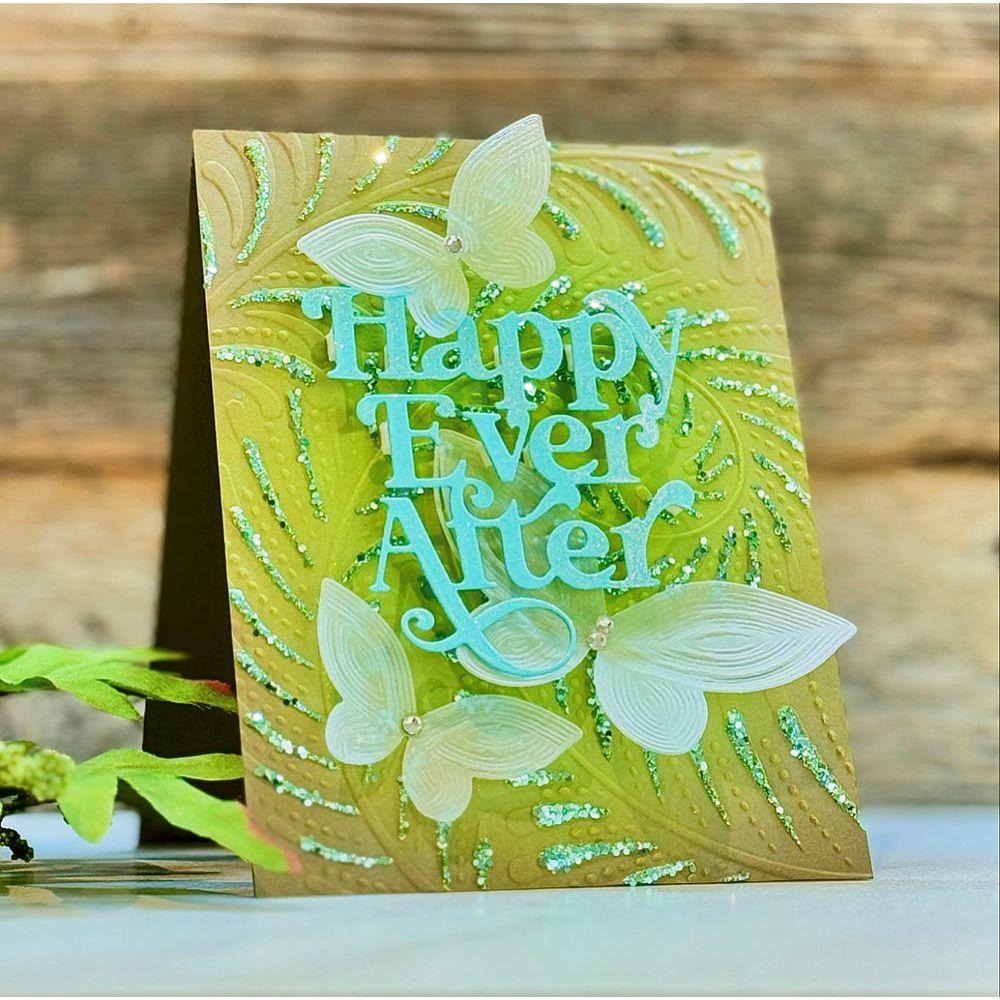 Simon Says Stamp Fancy Happy Ever After Wafer Dies 1078sd Celebrate Wedding Card