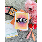 Simon Says Stamp Fancy Hello Wafer Dies sssd112803 Dear Friend Hello Card | color-code:ALT04