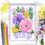 Simon Says Stamp Fancy Hello Wafer Dies sssd112803 Dear Friend Hello Card | color-code:ALT08