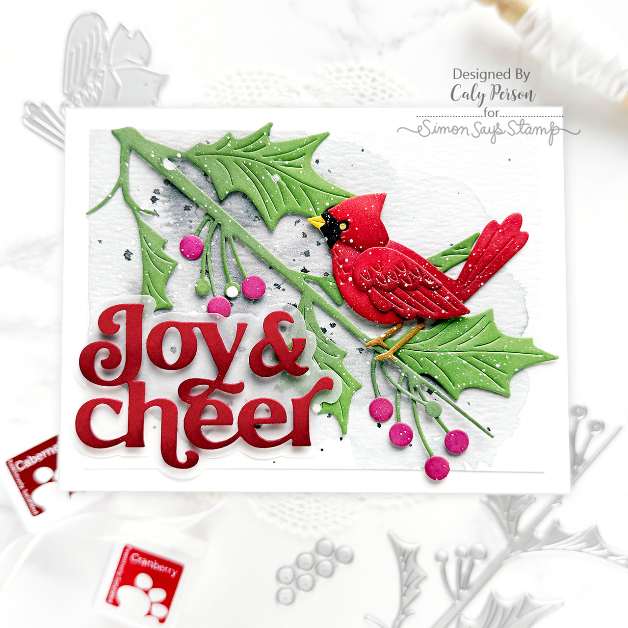 Simon Says Stamp Fancy Joy and Cheer Wafer Dies 1338sd Sugar and Spice Christmas Card | color-code:ALT07