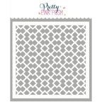 Pretty Pink Posh Fancy Lattice Stencil