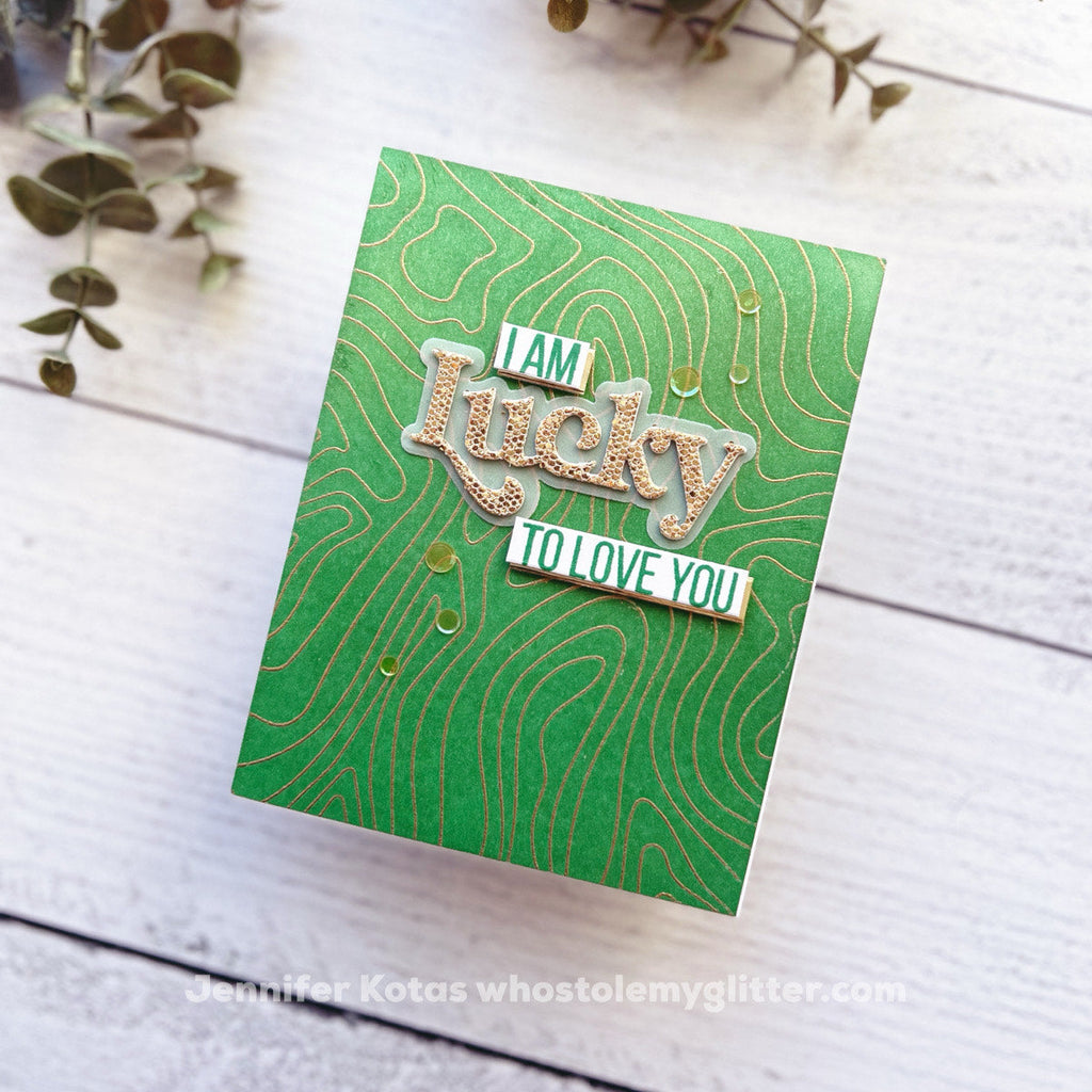 Simon Says Stamp Fancy Lucky Wafer Dies 1025sd Splendor Lucky Card
