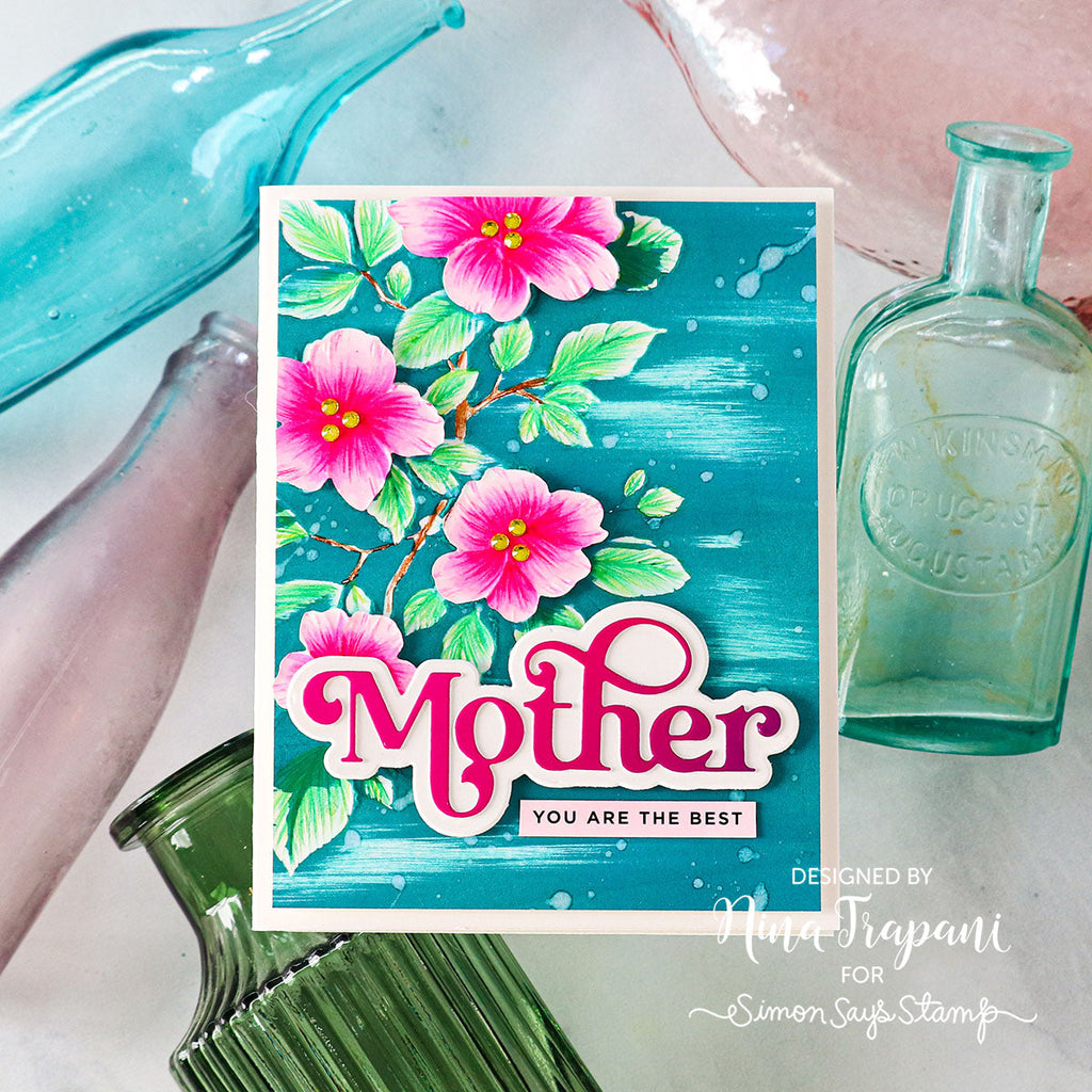 Simon Says Stamp Fancy Mother Wafer Dies 1061sd Be Bold Mother's Day Card | color-code:ALT01