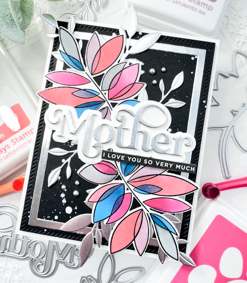 Simon Says Stamp Fancy Mother Wafer Dies 1061sd Be Bold Mother's Day Card | color-code:ALT04