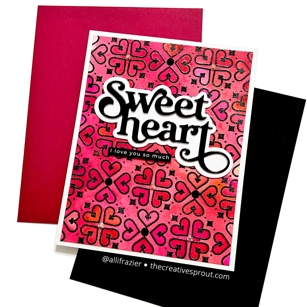 Simon Says Stamp Fancy Sweetheart Wafer Dies 1032sd Sweetheart Love Card | color-code:ALT03