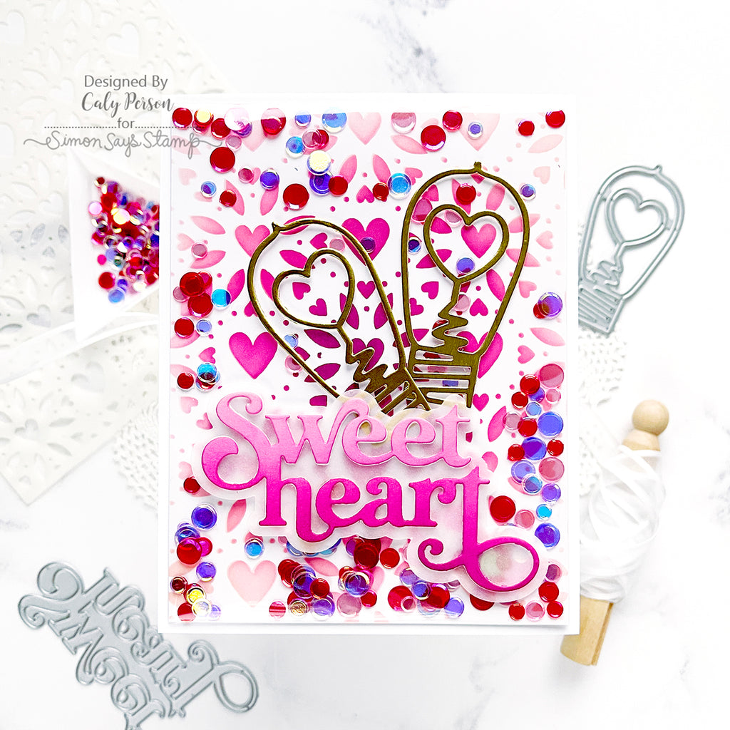 Simon Says Stamp Fancy Sweetheart Wafer Dies 1032sd Sweetheart Love Card | color-code:ALT01