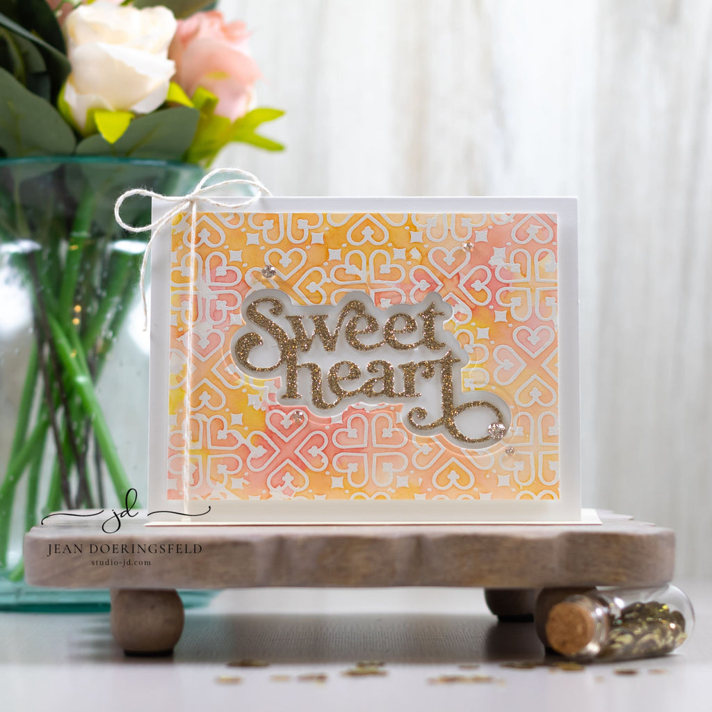 Simon Says Stamp Fancy Sweetheart Wafer Dies 1032sd Sweetheart Love Card | color-code:ALT02