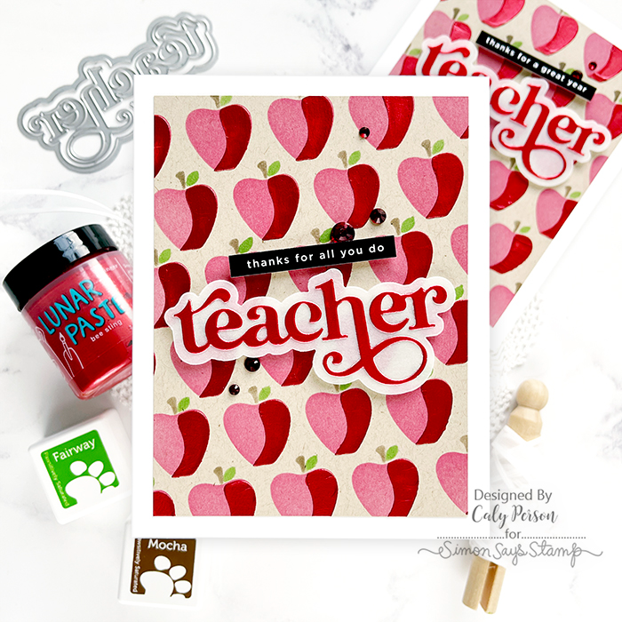Simon Says Stamp Fancy Teacher Wafer Dies 1055sdc Be Bold Teacher Card | color-code:ALT05