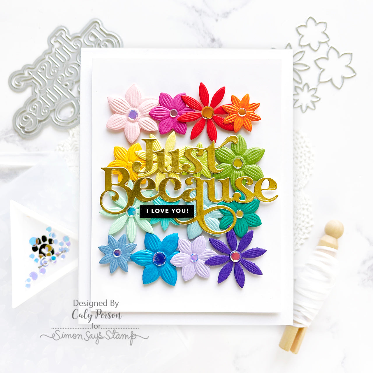 Simon Says Stamp Fancy Just Because Wafer Dies 1128sd Stamptember Just Because Card | color-code:ALT06