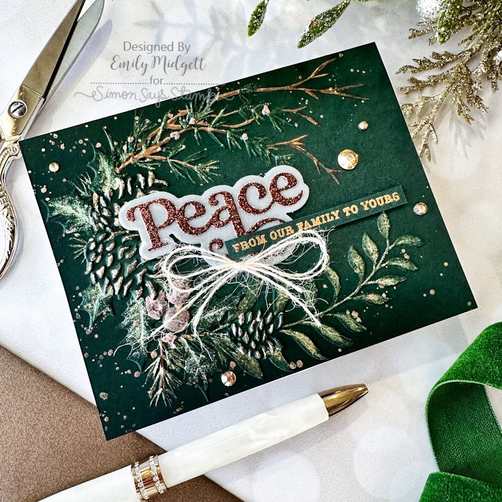 Simon Says Stamp Fancy Peace Wafer Dies 1179sdc Sweet Wishes Peace Card