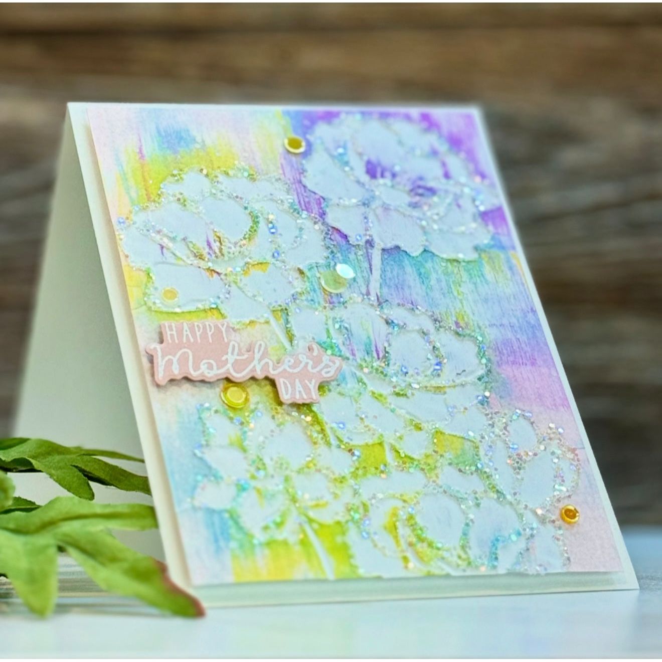 Simon Says Stamp Embossing Folder and Cutting Dies Fantastic Florals sfd489 You Are My Favorite Mother's Day Card