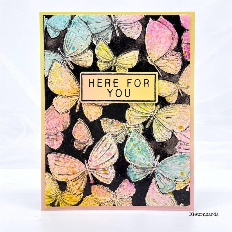 Simon Says Stamp Embossing Folder And Dies Fantasy Butterflies sfd330 Out Of This World