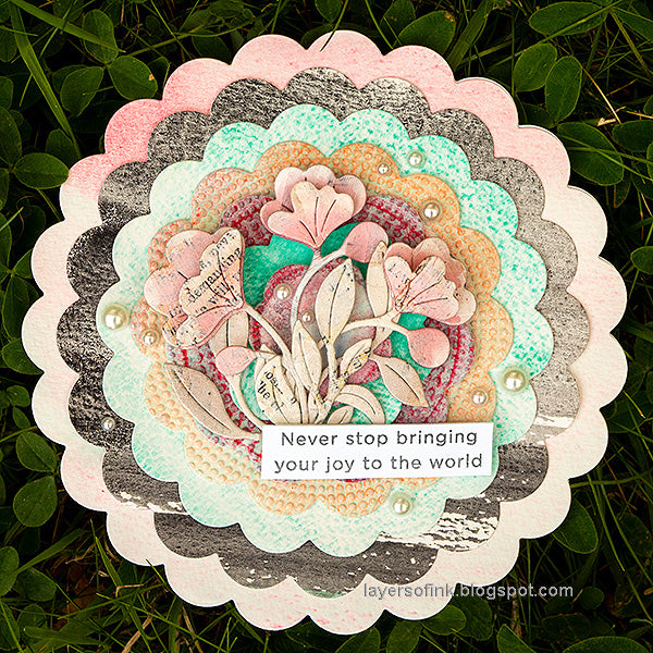Simon Says Stamp Fantasy Bouquet Wafer Dies s1013 Happy Camper Bring Joy Card | color-code:ALT04