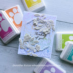 Simon Says Stamp Fantasy Bouquet Wafer Dies s1013 Happy Camper Thinking of You Card | color-code:ALT05