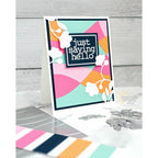 Simon Says Stamp Fantasy Bouquet Wafer Dies s1013 Happy Camper Hello Card | color-code:ALT03