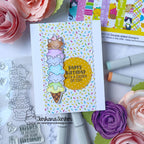 Newton's Nook Designs Newton's Birthday Delights Clear Stamps NN2307S01 ice cream