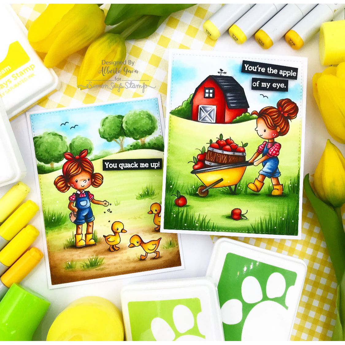 Simon Says Stamps and Dies Farm Life set951fl Rain or Shine Friend Cards | color-code:ALT08