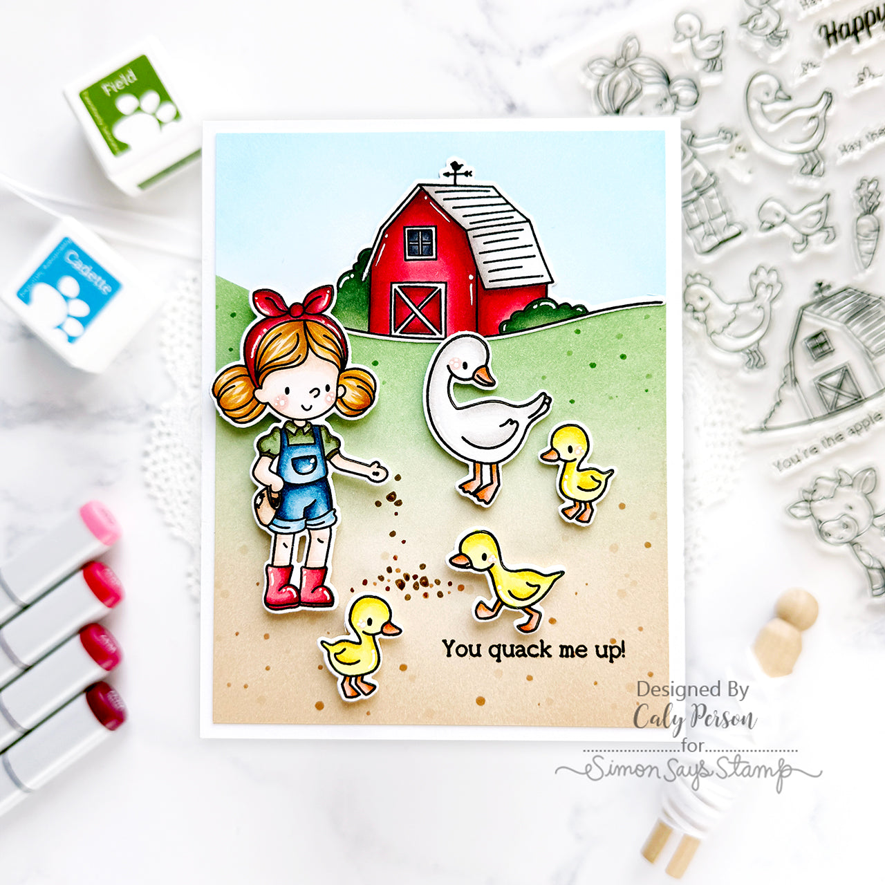 Simon Says Stamps and Dies Farm Life set951fl Rain or Shine Friend Card | color-code:ALT07