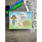 Simon Says Stamps and Dies Farm Life set951fl Rain or Shine Hello Card
