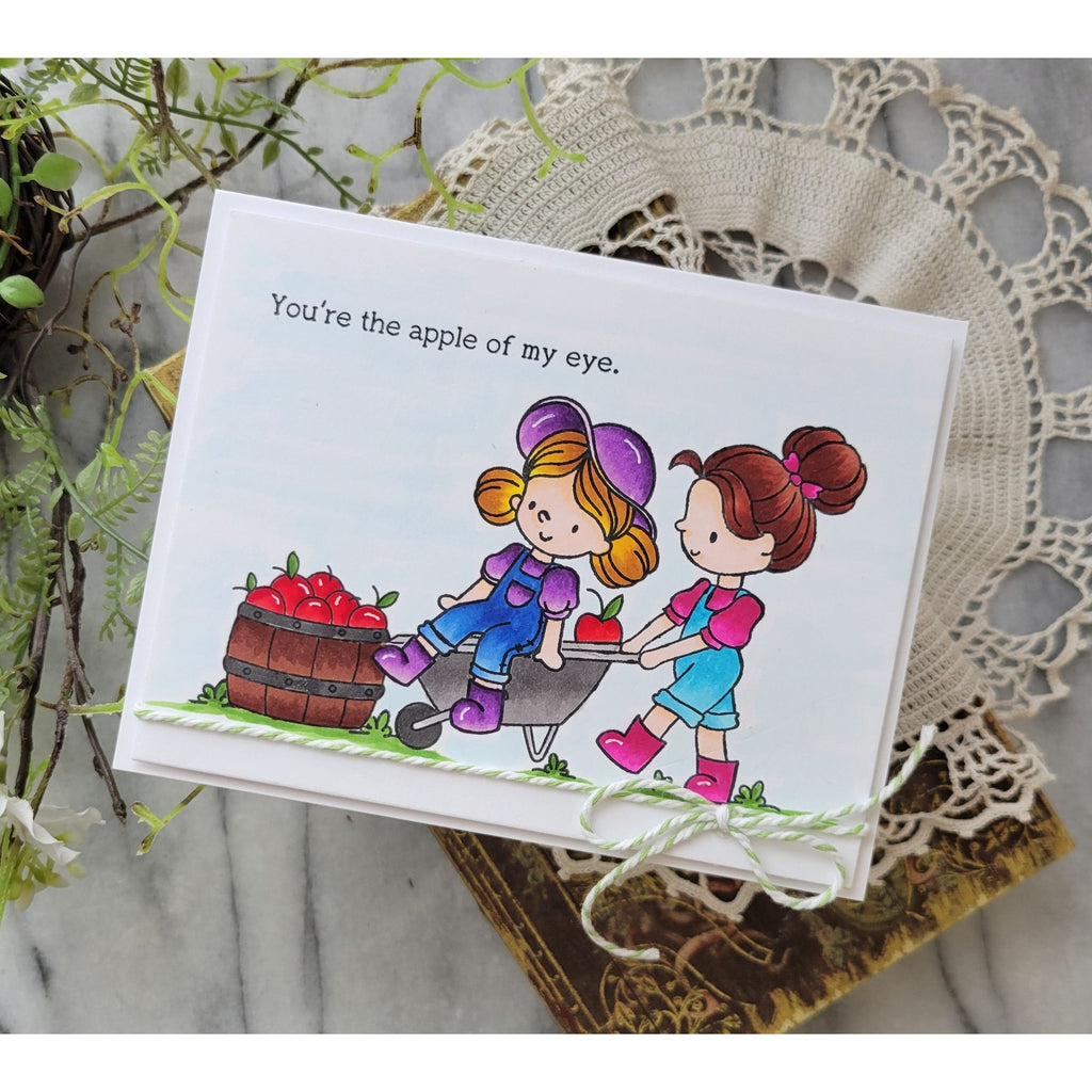 Simon Says Clear Stamps Farm Life 2186ssc Rain or Shine Apple of My Eye Card | color-code:ALT01