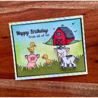 Simon Says Stamps and Dies Farm Life set951fl Rain or Shine Birthday Card
