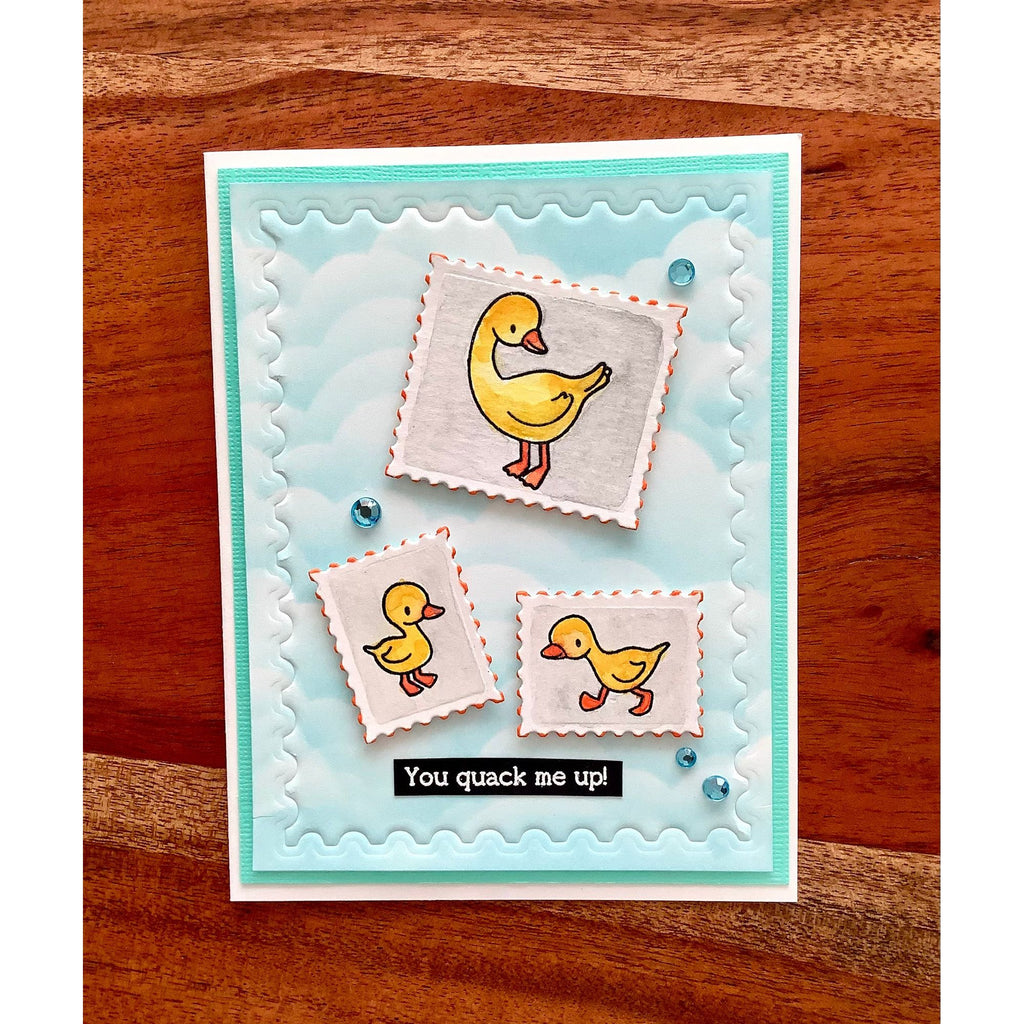 Simon Says Clear Stamps Farm Life 2186ssc Rain or Shine Friend Card