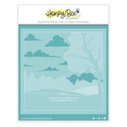 Honey Bee Farmhouse Fields Layering Stencils hbsl-131 stacked scene