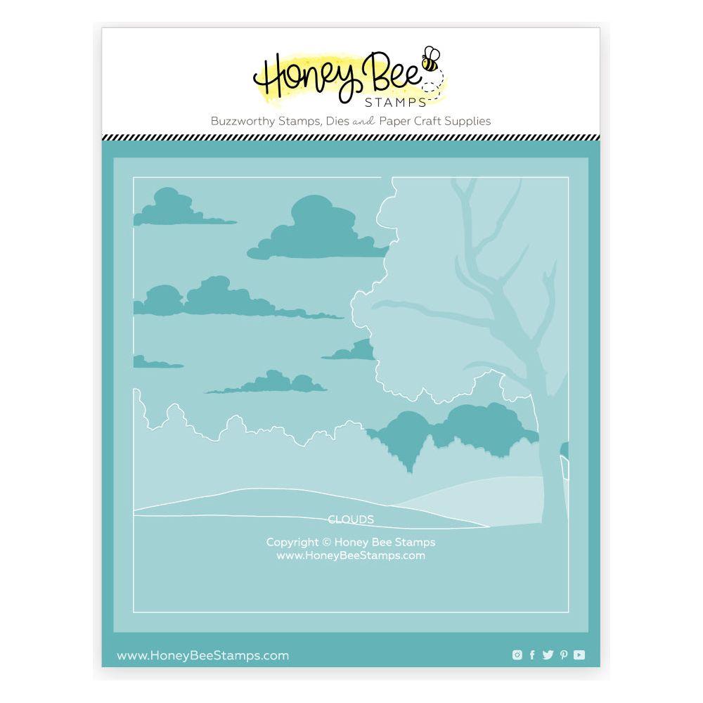Honey Bee Farmhouse Fields Layering Stencils hbsl-131 stacked scene