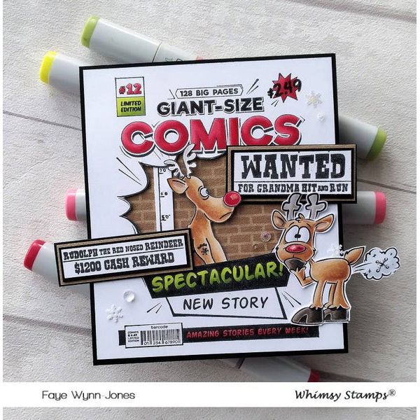 Whimsy Stamps CHRISTMAS CONVICTS Clear Stamps CWSD292 wanted