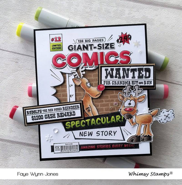 Whimsy Stamps CHRISTMAS CONVICTS Clear Stamps CWSD292 wanted