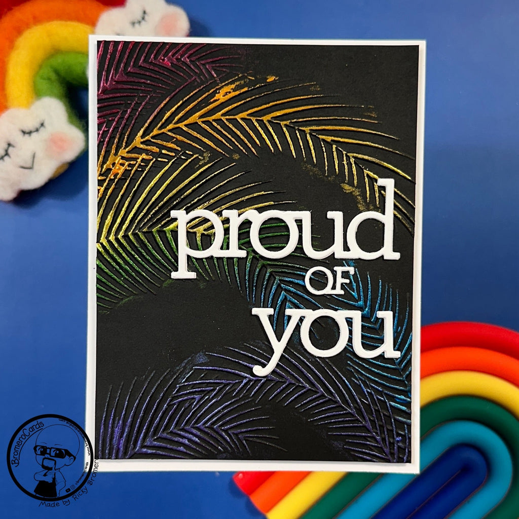 Simon Says Stamp Sunny Vibes Collection I Want It All Embossing Folders set810ef Proud of YOu Card
