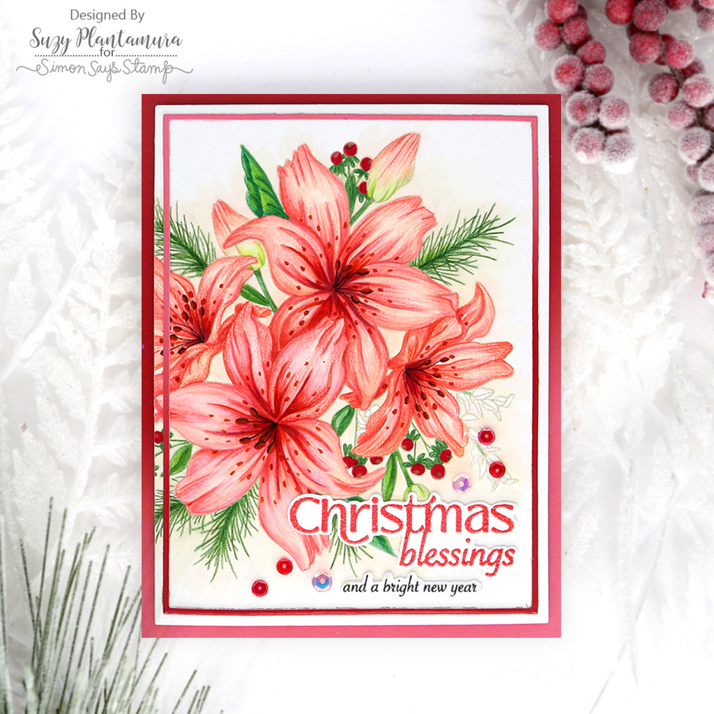 Simon Says Stamps And Dies Festive Bouquets set699fb All The Joy Christmas Card | color-code:ALT04