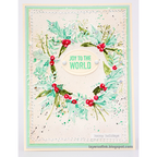 Simon Says Stamp Embossing Folder Festive Wreath sf568 Sugar and Spice Holiday Card | color-code:ALT04