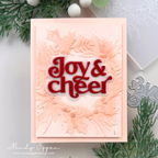 Simon Says Stamp Embossing Folder Festive Wreath sf568 Sugar and Spice Holiday Card | color-code:ALT05