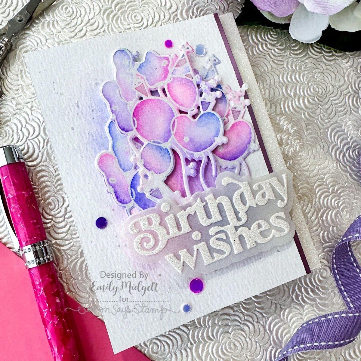 Simon Says Stamps and Dies Festive Balloons set790fb Sunny VIbes Birthday Card | color-code:ALT01