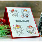 Simon Says Stamps and Dies Festive Elephants set897fe DieCember Christmas Card