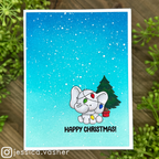 Simon Says Clear Stamps Festive Elephants 3163ssc Christmas Card